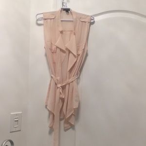 Forever 21 Tie Waist Blouse Vest